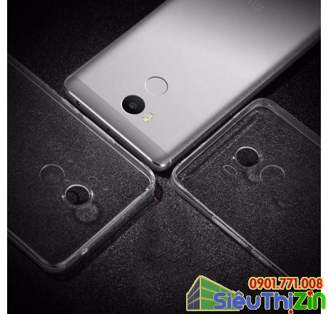 Ốp lưng Xiaomi Redmi 4 Prime ( redmi 4 pro)  silicone trong suốt 