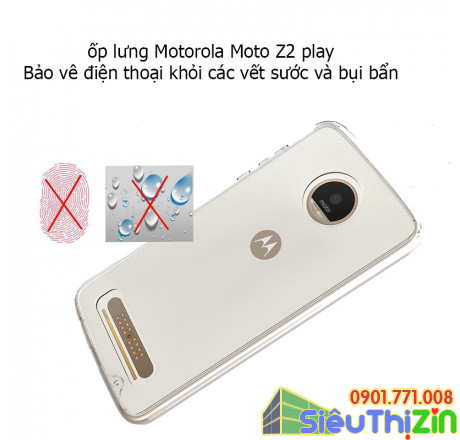 Ốp lưng Motorola moto z2 play silicone trong suốt 5