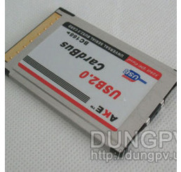 PCMCIA to usb 2.0 x2 adapter